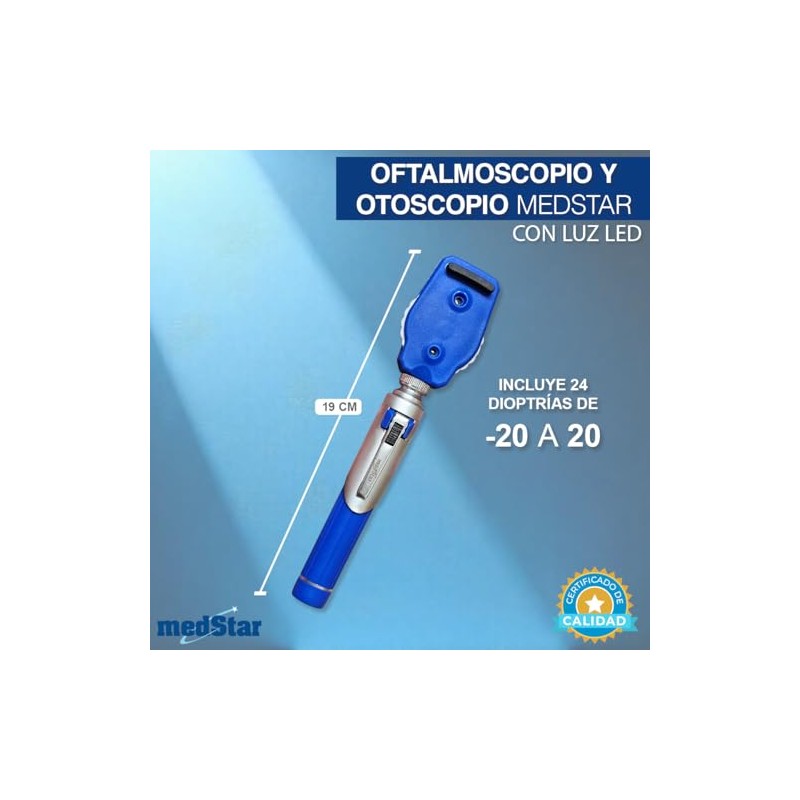 MEDSTAR | Estuche de Oftalmoscopio y Otoscopio con Iluminación de