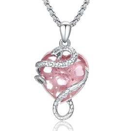 ZIPPICE Snake Chain Necklace 925 Silver Snake Necklace Gothic Jewellery Punk Gifts for Men and Women, Sterling Silver