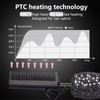 DAN Technology LCD Screen Digital Display Diamond Shaped Hot Comb,