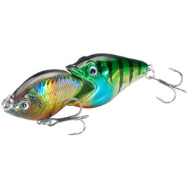 BASSROCK Fish Group Single Jointed Swimbait Bass Fishing Lure Hard Bait 3.5” 11/16oz