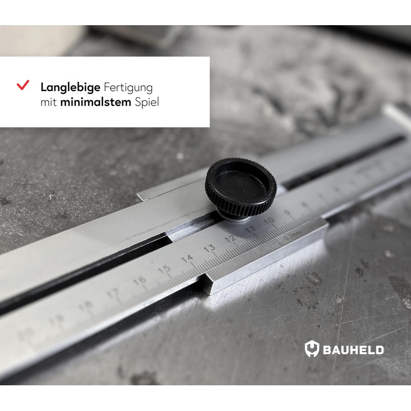 BAUHELD Marking Gauge Metal 200 mm - Scribing Tool Made