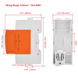 Heschen Surge Protection Device for PV, LYD1-PV1000, 2P 1000VDC 20KA, 35mm DIN Rail Mount (2)