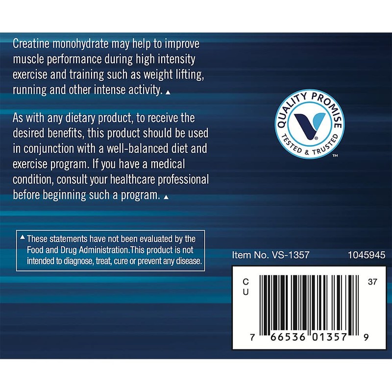 BODYTECH 100% Pure Creatine Monohydrate Powder - Micronized for Maximum