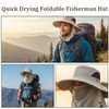 WUFKOP Cappello da Sole con Protezione Integrale, Cappello Anti UV