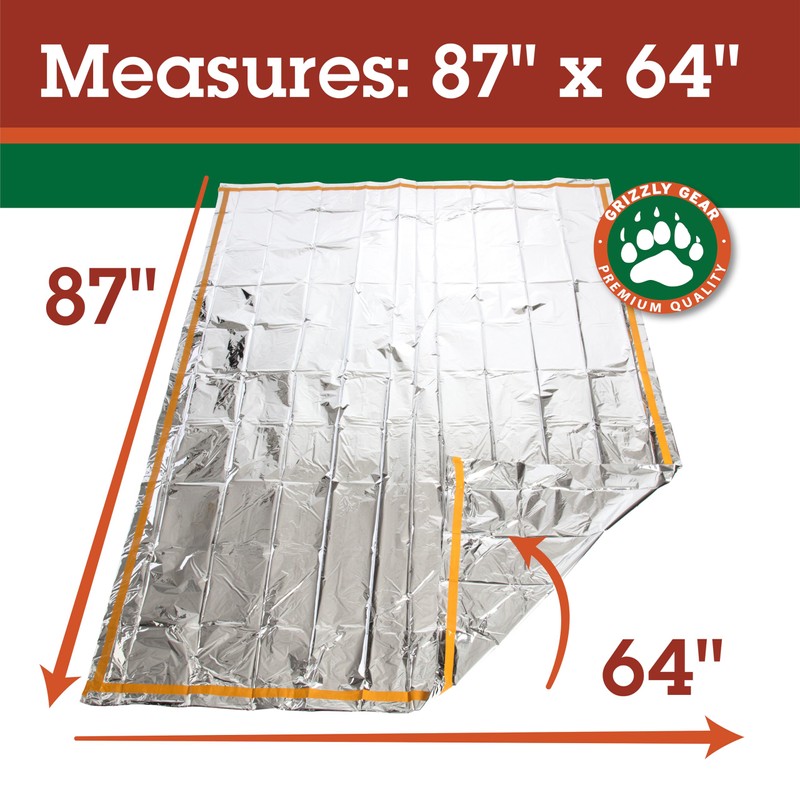 Emergency Thermal Mylar 2 Person Sleeping Bags- 1 Pack -Ultra