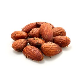 Yupik Lemon Pepper Almonds, 1 lb (16 oz), Vegan, Non-GMO, Kosher, Roasted Almonds, Crunchy Whole Nuts, Seasoned with Lemon Juice, Lemon Peel & Black Pepper, Zesty, Source of Fiber, Savory Snacks