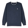 U.S. Polo Solid Jersey Crew Neck Sweater Pullover for Men,