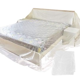 Tiardey Piece Waterproof and Dustproof Sofa Storage Cover, Transparent Sofa Protector, 3 x 4 m, Furniture Protector for Mobile Protection and Long Term Storage