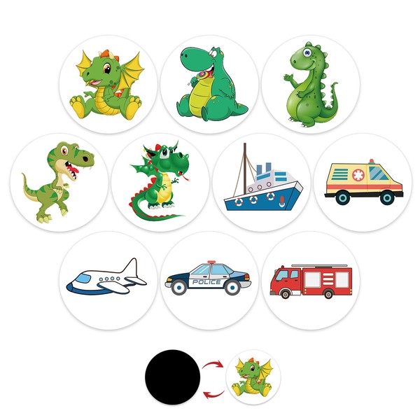 10pcs Potty Training Stickers Reusable Fun Potty Training Toilet Seat