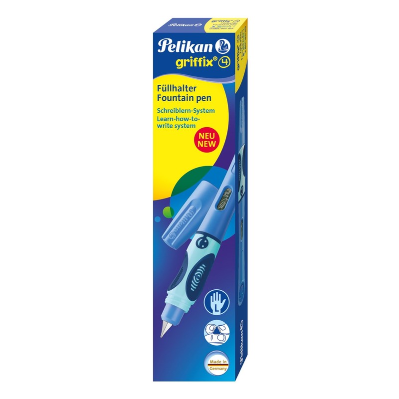 Pelikan 805629 Griffix Fountain Pen for Left-Handed Users with Twist