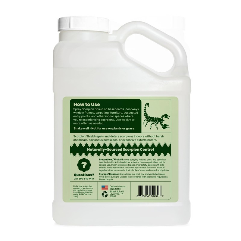 Cedarcide Scorpion Shield (Gallon) Indoor Cedar Oil Pest Control Spray