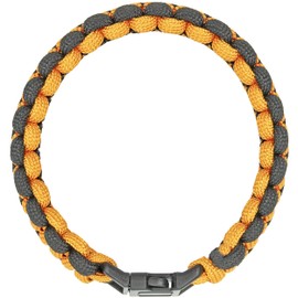 Paracord Survival Bracelet Accessory, Orange & Black - Southern Homewares - Multipurpose Wristband Tool / Jewelry