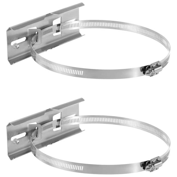 Gratury Pole Mounting Kits, Adjustable Clamps for Pole Diameters 2"