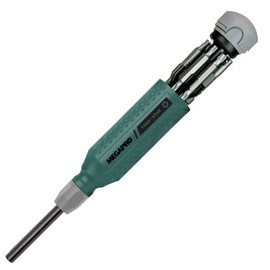Bowers Tool Co. Megapro Torx Star Screwdriver 14 in 1 Multi Bit T5-T30 Made in USA 151TORX Green, Gray