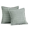 MIULEE Greyish Green Corduroy Decorative Throw Pillow Covers Pack of