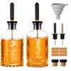 Baalaka 2 Pack Glass Coffee Syrup Dispenser Bottles Set, 7