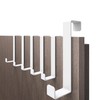 4smile Door Hooks for Hanging, White, Pack of 6 Clothes