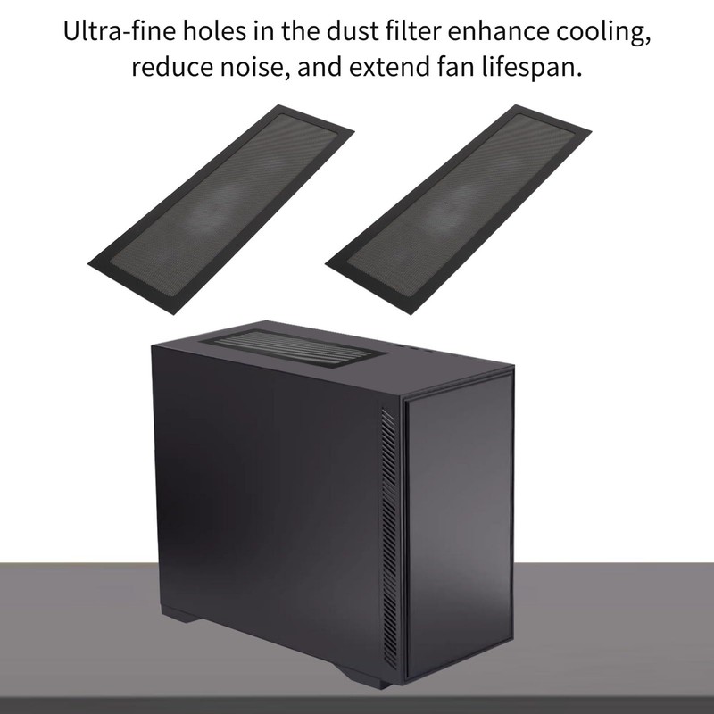 2pcs Magnetic Dust Filter PC, Computer Fan Filter Grills PVC,