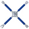 Cartman 16 Inch Universal Heavy Duty Lug Wrench, Non-Slip 4-Way Cross Wrench