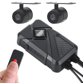 Drive Recorder, For Motorcycles, Front and Rear Camera, 2 Cameras, 2 Channels, SD Card, Recording, Voice, IP67, Waterproof, Dustproof, 1080P Full HD, 130° Wide Angle, Motorcycle, Front and Rear