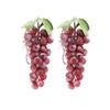 caiyjhao 2PCS Red Simulation Grapes, Fake Fruit Grapes Artificial Grapes