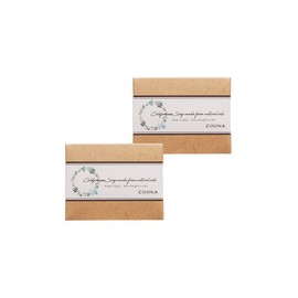 COONA Avocado Soap, Naturalistic, Cold Process, Solid Facial Cleansing, Soap, Moisturizing, Beauty Formulated with Avocado Oil, Made in Japan (Geranium & Lavender, Regular Size, 2.8 oz (80 g) x 2 Pcs)