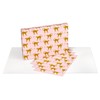 American Greetings Wrapping Paper Sheets with Gridlines, Leopard, Designed by