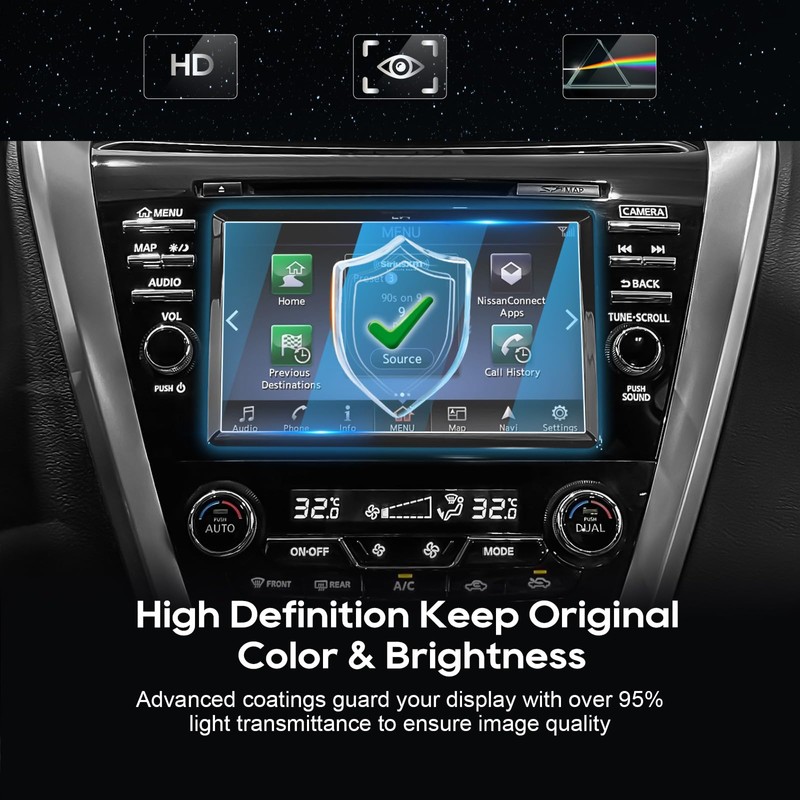 LFOTPP For 2024 Murano Screen Protector 2016-2024 Murano 8 Inch