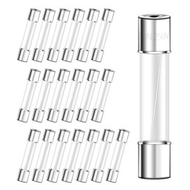 6x30mm 2A 250V Fast Blow Glass Fuses 2 Amp Fuse 250 Volt 0.24x1.18 inch F2AL250V Pack of 20