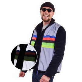 GOFLUO Darkchamp Size 2-4 - Sleeveless Reflective Vest - Breathable Sweat-Proof Reflective Jacket with a Pocket - Hi Vis Jacket for Running, Walking & Cycling