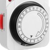 Mechanical Outlet Timer 24 Hours Cycle 3 Prong 2 Modes
