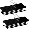 Chunful 10 Pack Wooden Velvet Pants Hangers - 16 Inch