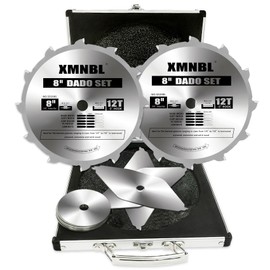 8 Inch Carbide Stacked Dado Saw Blade Set,8" Dado Blade for 10 Inch Table Saw,Replace for Freud 8" Dado Set,Compatible with SawStop,Jet,Dewalt 8" & 10" Table Saw,Grooves from 1/4" to 7/8",5/8 Arbor