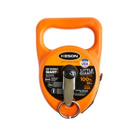 Keson G100 Little Giant Chalk Line Reel, 12-Ounce Chalk Capacity, 100-Foot