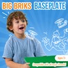 Strictly Briks Classic Big Briks Stackable Baseplates, Large Pegs for