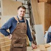 Woodworking Work Apron for Men & Women, Heavy Duty Waxed