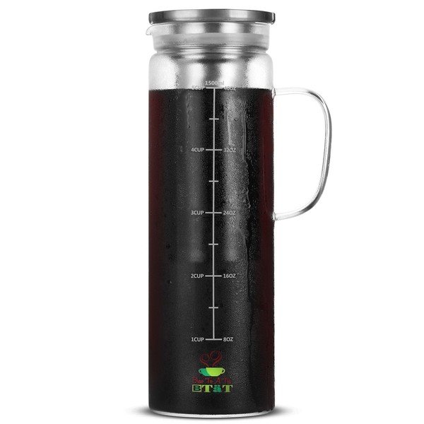 BTaT- Cold Brew Coffee Maker, 1.5 Quart,48 oz Iced Coffee