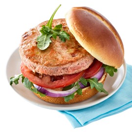 Vital Choice Deluxe Wild Sockeye Salmon Burger, 5-Oz Patties (Pack of 6)