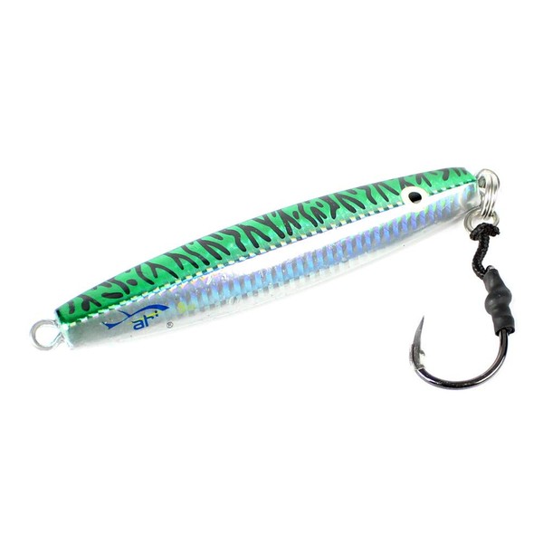 Ahi USA Ahi Assault Diamond Jigs | Saltwater Fishing (Green Mackerel, 6oz)