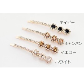 Hairpin Hair Accessories, Hair Clip, Flower Hairpin Rhinestone, Cute, Stylish, Sparkle, Adult, Women's, Girls, Gift, Pack of 4