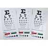 TAXXAN (3) Snellen Pocket Eye Chart in one Pack