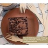 Efforias Pack of 100 Wooden Disposable Forks -Biodegradable & Plastic