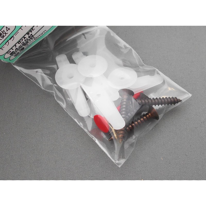 Waki Sangyo Hollow Wall Toggler TA 4-Pack White for Wall