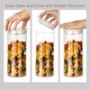 ZENS Glass Canisters Jar with Lid, Airtight Sealed 15 Fluid