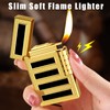 Cigar Lighters Soft Flame Lighter Retro Grinding Wheel Traditional Butane