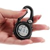 Carabiner Watch Multifunctional Luminous Clip on Carabiner Watch Mini Quartz