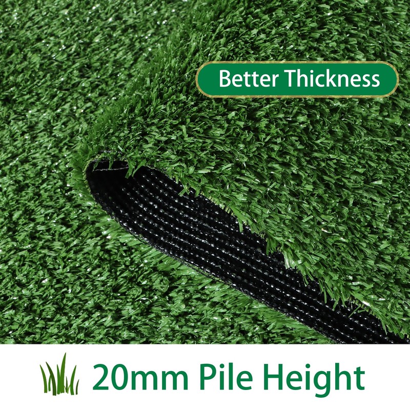 Artificial Grass Outdoor Rug - 4FTX6FT Turf Mat Fake Grass