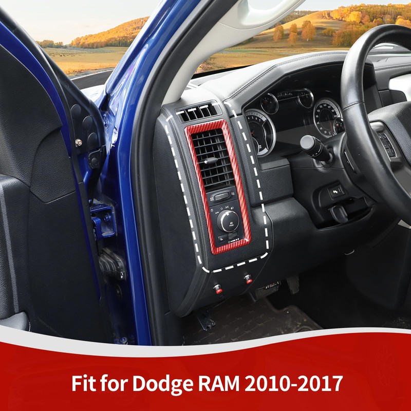 RT-TCZ for RAM Dash Air AC Vents Trim Cover Frame