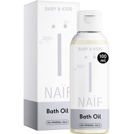 Naïf Mild Bath Oil - 100 ml - for Baby and Child - Natural Ingredients - 100% Vegan