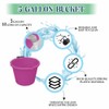 (Set of 3) Pink Plastic Builders Bucket 3 Gallon 14